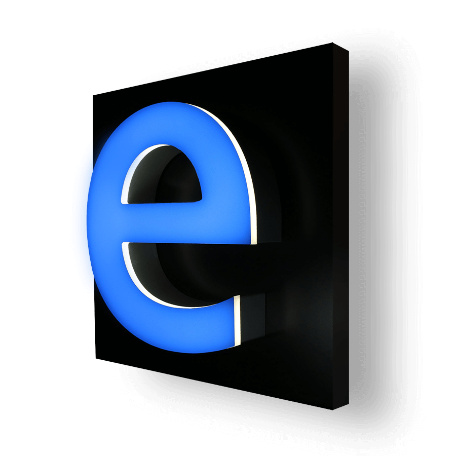 lettre bloc led plexi eclairage chant face lettre bloc led plexi eclairage chant face