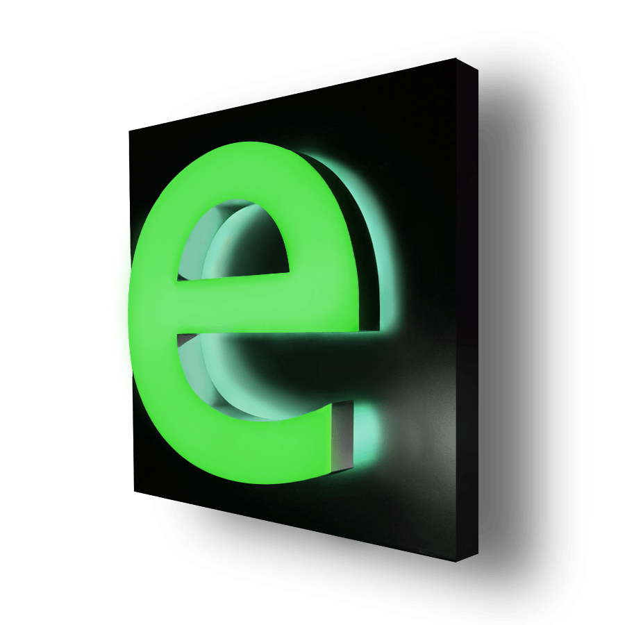 lettre bloc led plexi retro eclairage chant arriere lettre bloc led plexi retro eclairage chant arriere